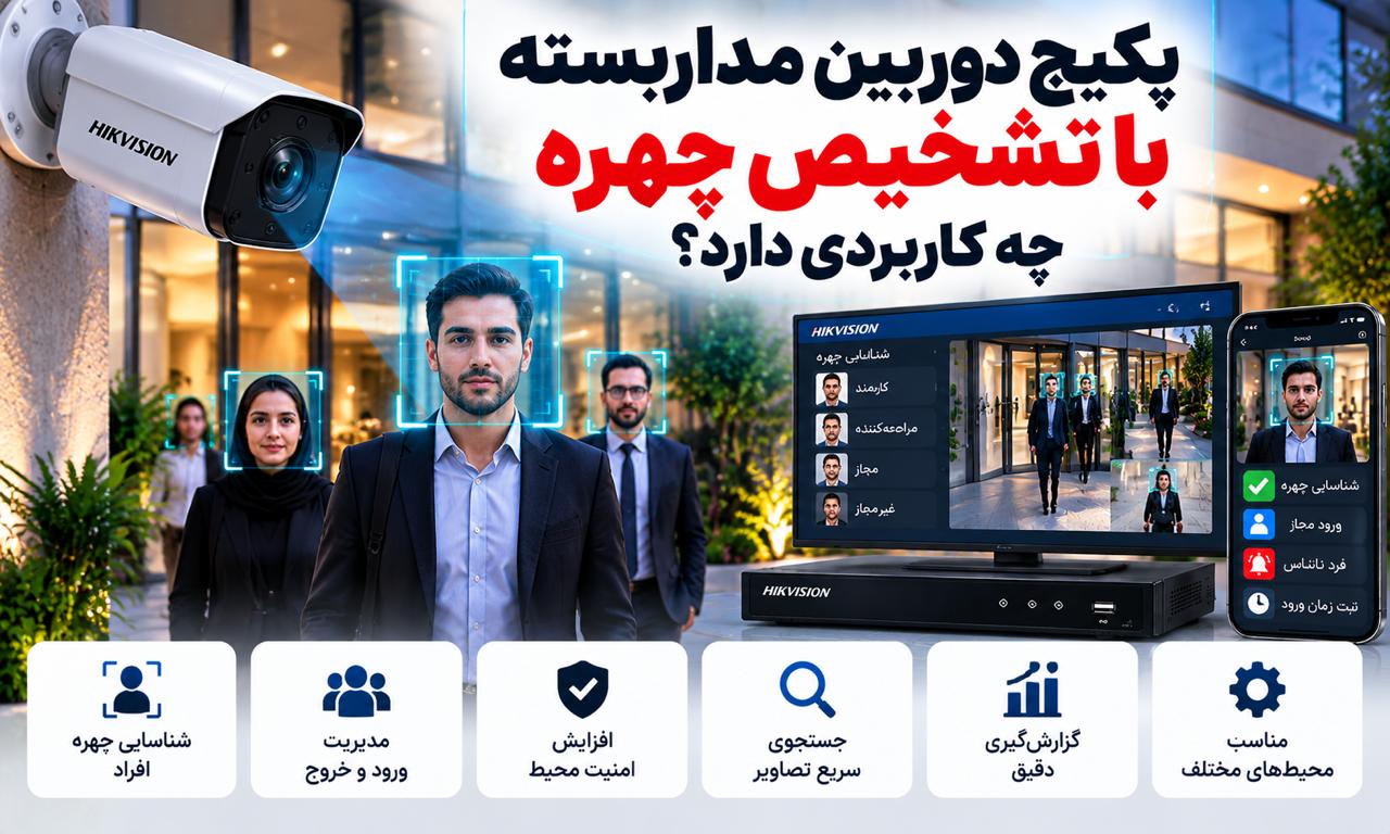 پکیج دوربین مداربسته با تشخیص چهره چه کاربردی دارد؟
