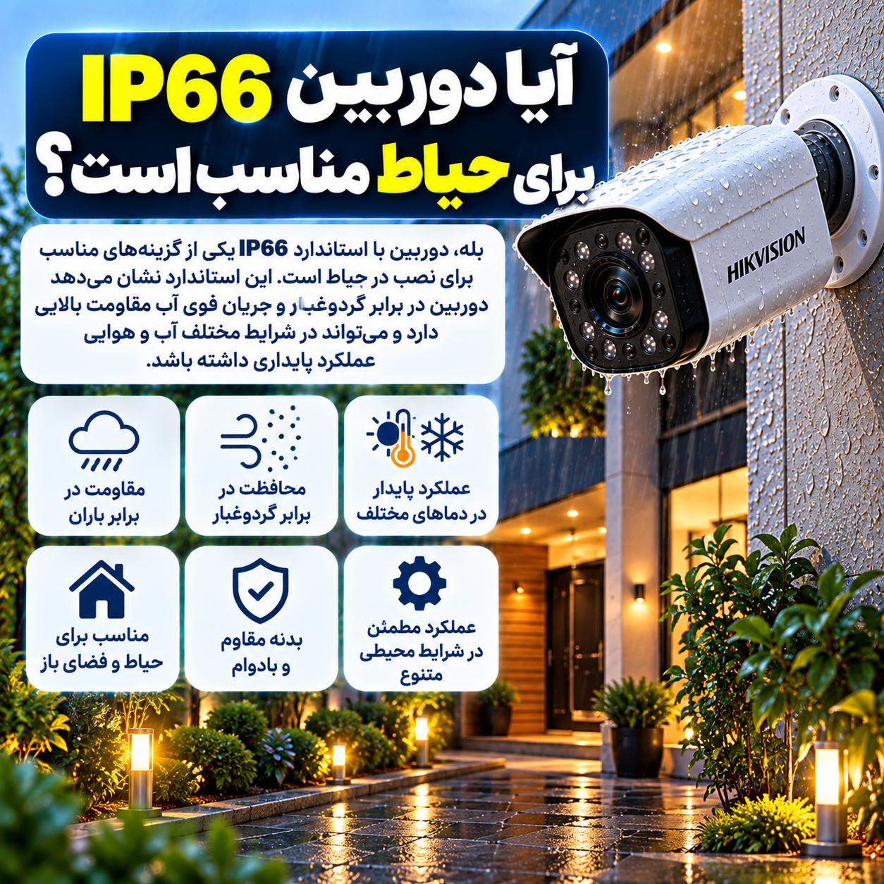 پکیج دوربین مداربسته ضدآب چیست؟ استاندارد IP چه معنایی دارد؟
