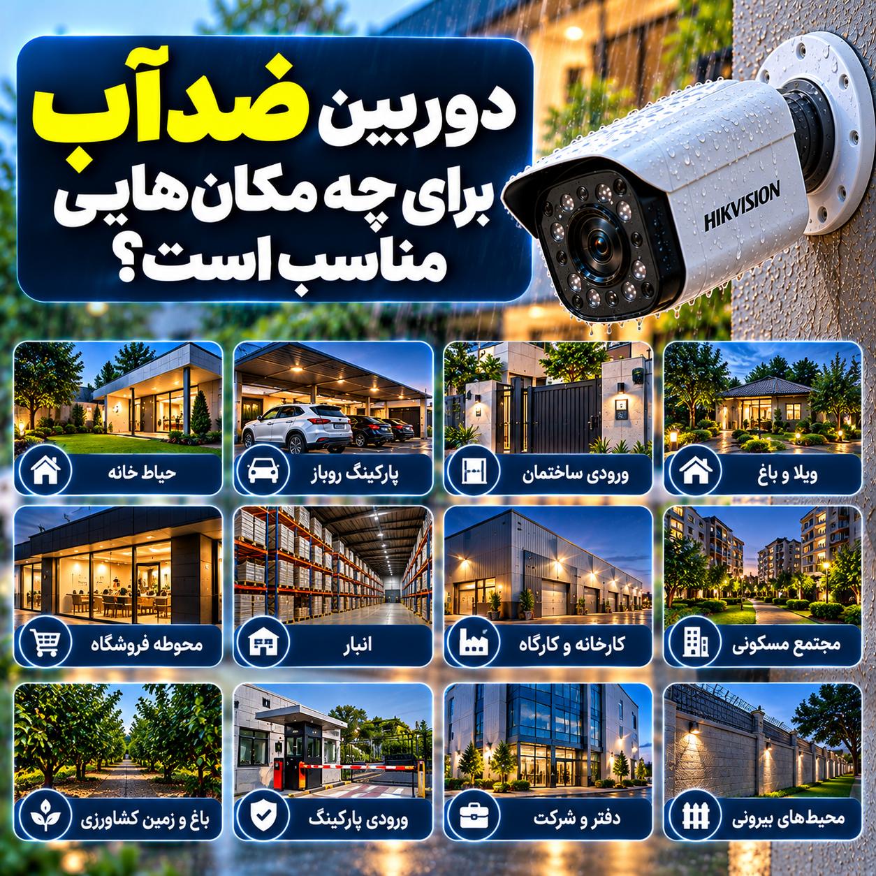 پکیج دوربین مداربسته ضدآب چیست؟ استاندارد IP چه معنایی دارد؟